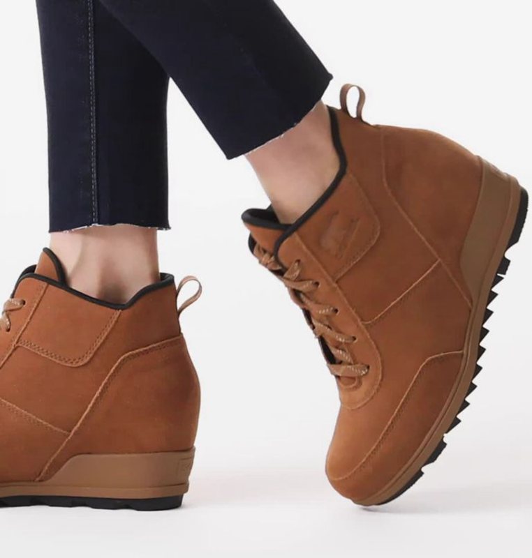 Sorel Dam Wedges Brun - Evie™ Sport Lace Bootie - KHT-609184